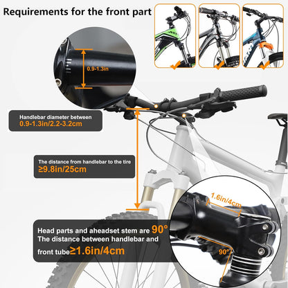 COFIT Detachable Bike Basket, Multi-Purpose Bicycle Handlebar Basket for Pet, Shopping, Commuter