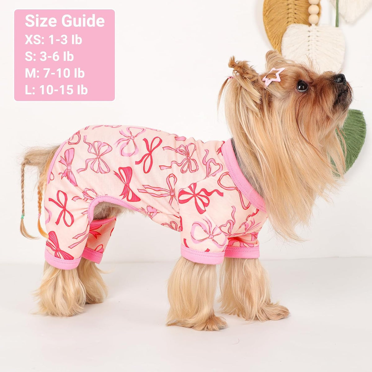 Dog Pajamas Small Sized Dogs Stretchable Summer Dog Clothes Pjs 4 Legs Girl Boy Cute Soft Puppy