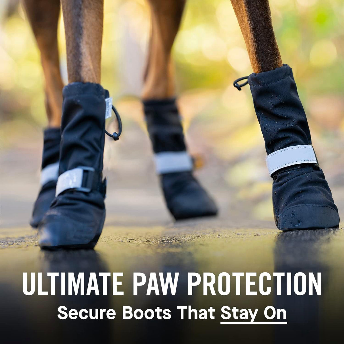Canada Pooch Dog Winter Boots - Paw Protection, Anti-Slip Dog Shoes with Reflective Strap, Easy On