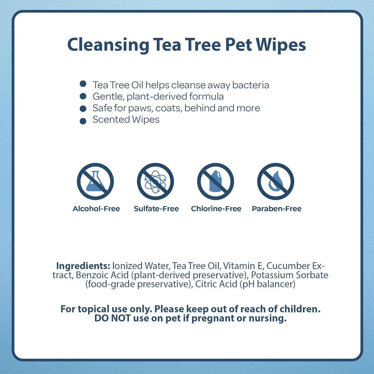 Best Pet Supplies Pet Grooming Wipes for Dogs & Cats,Deodorizer for Coats & Dry, Itchy, or
