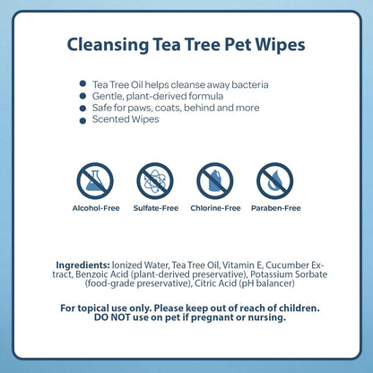 Best Pet Supplies Pet Grooming Wipes for Dogs & Cats,Deodorizer for Coats & Dry, Itchy, or