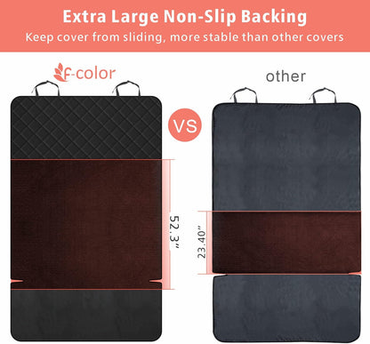 F-color SUV Cargo Liner for Dogs, Water Resistant Pet Cargo Cover Dog Seat Cover Mat for SUVs