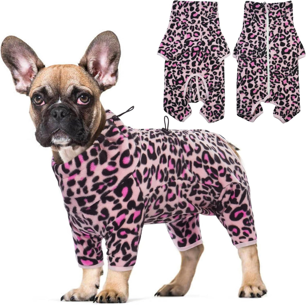 ROZKITCH Dog Winter Jumpsuit, Pet Windproof Warm Cold Weather Jacket Vest with Luminous Zipper