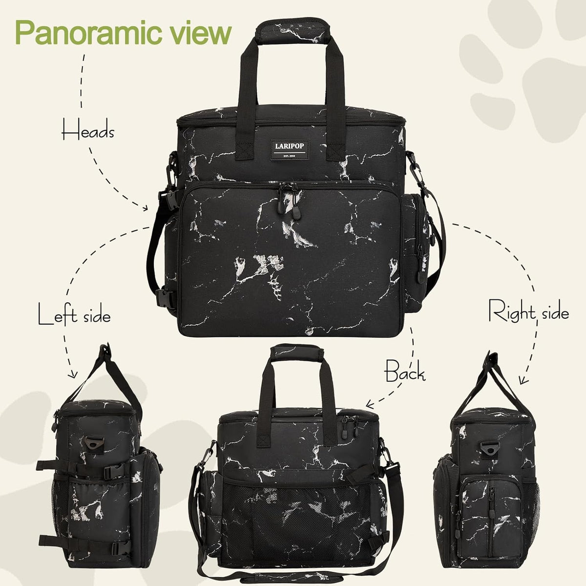 Dog Travel Bag,Weekend Pet Travel bag Set for Dog and Cat,Airline Approved Tote Multi-Function Dog