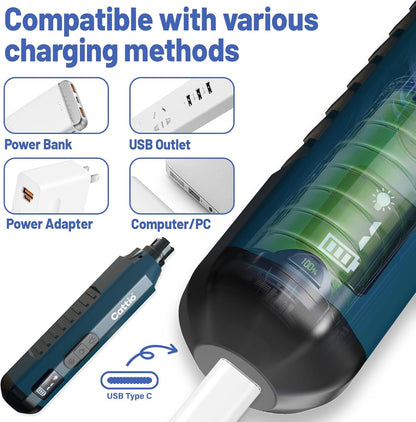 Dog Nail Grinder - Professional Electric Dog Nail Trimmer for Dogs & Cats Quiet Painless Grooming &