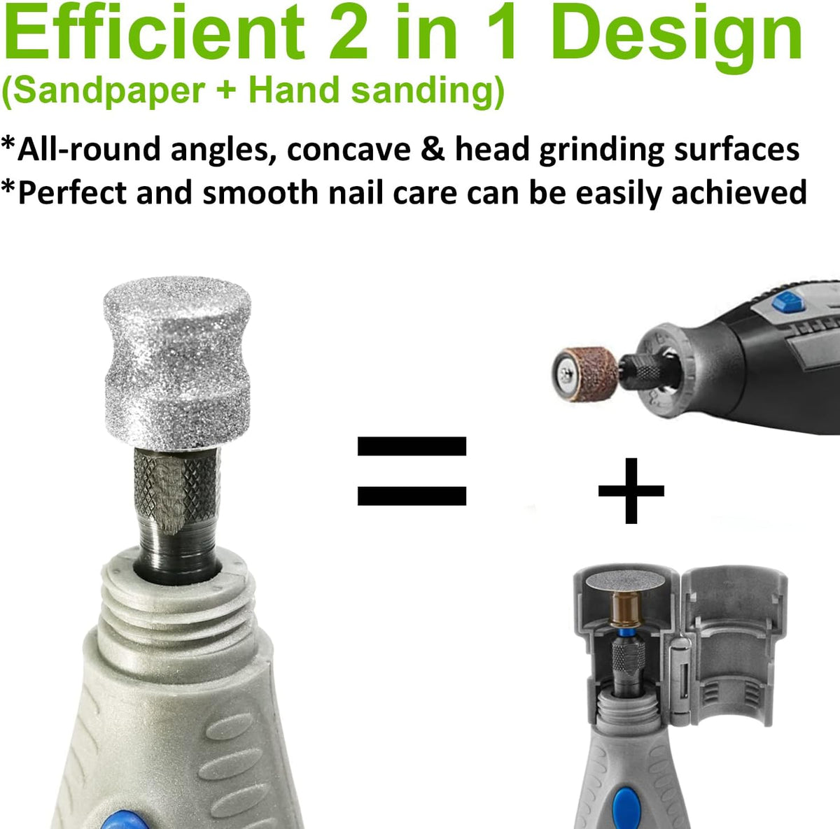 Jumbo Diamond Dremel Dog Nail Grinder Attachment, Diamond Dremel Bits Sanding Drums, Faster Dremel