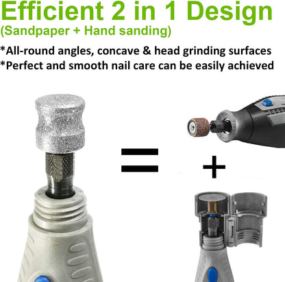 Jumbo Diamond Dremel Dog Nail Grinder Attachment, Diamond Dremel Bits Sanding Drums, Faster Dremel