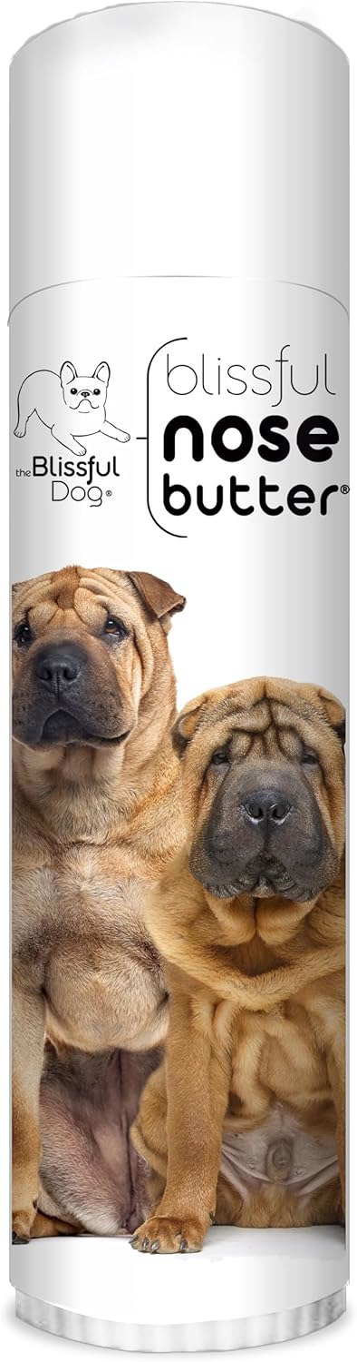 The Blissful Dog Chinese Shar-Pei Nose Butter for Dry, Cracked Skin, Lick-Safe Dog Nose Balm with
