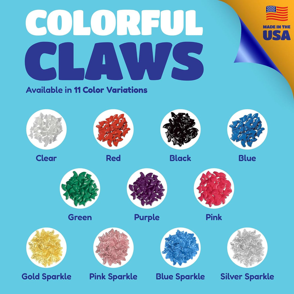 Soft Claws Cat Nail Caps for Large Cats – (40 Caps, Black) - Made in USA - Veterinarian-Developed |