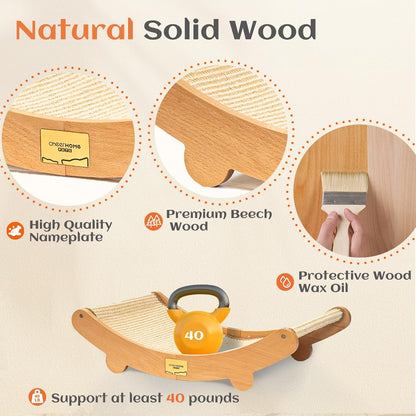 Sisal Cat Scratcher Bed for Indoor Cats Hammock for Scratching Pad Cat Chair Nartural Sisal Cat