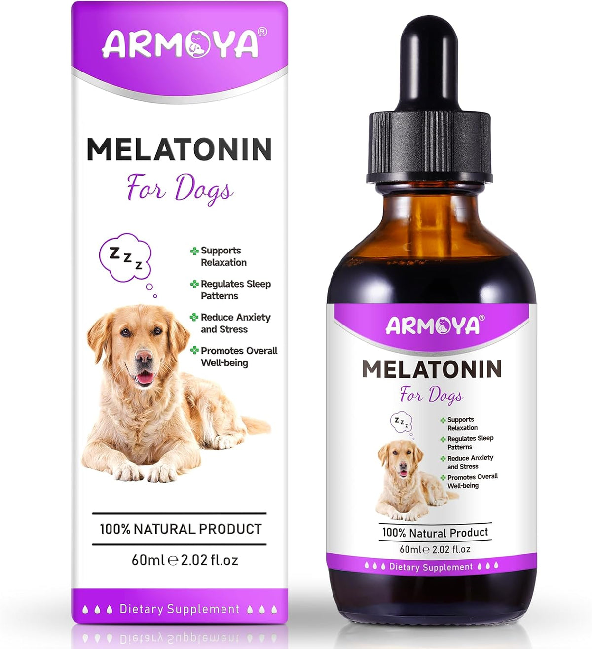 Dog Melatonin - Melatonin for Dogs - Dog Melatonin for Small Dogs - Cat Melatonin - Anxiety &