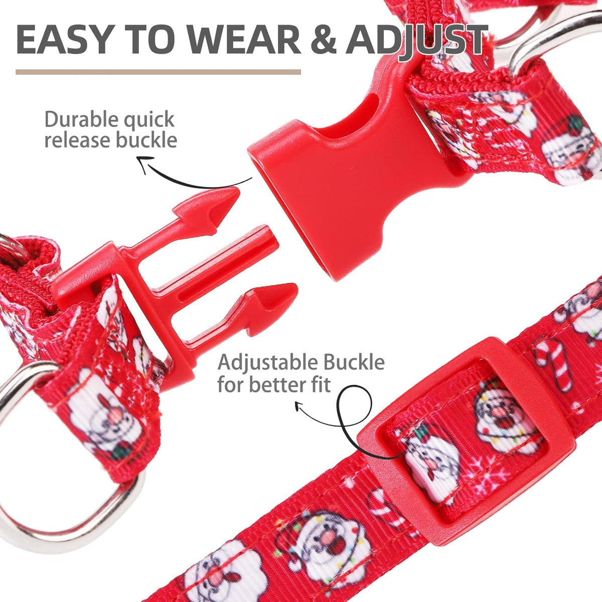 PUPTECK No Pull Dog Harness Soft Adjustable Basic Nylon Step in Puppy Vest Outdoor Walking with ID