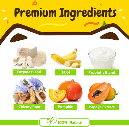Penpen Probiotics for Dogs, Dogs Probiotics for Digestive Health, Multi-Probiotic and Enzyme Blend