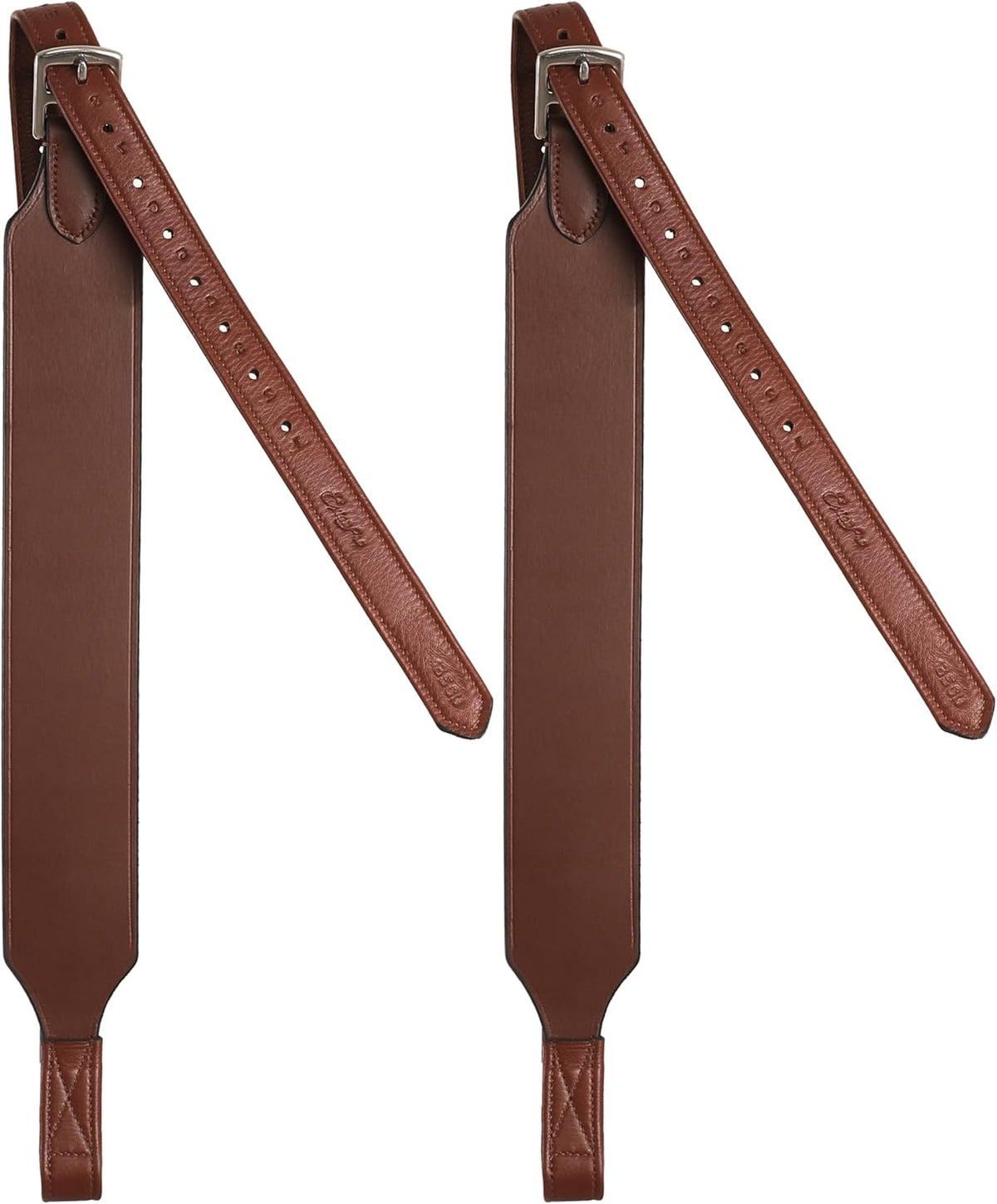 Exion Wide Stability Stirrup Leathers for English Saddles | Premium Cowhide Leather | Enhanced Leg