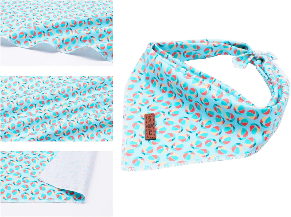 Lionet Paws Dog Bandana,Fabric Summer Dogs Kerchief for Medium Large Dogs,Dog Cotton Triangle Bibs