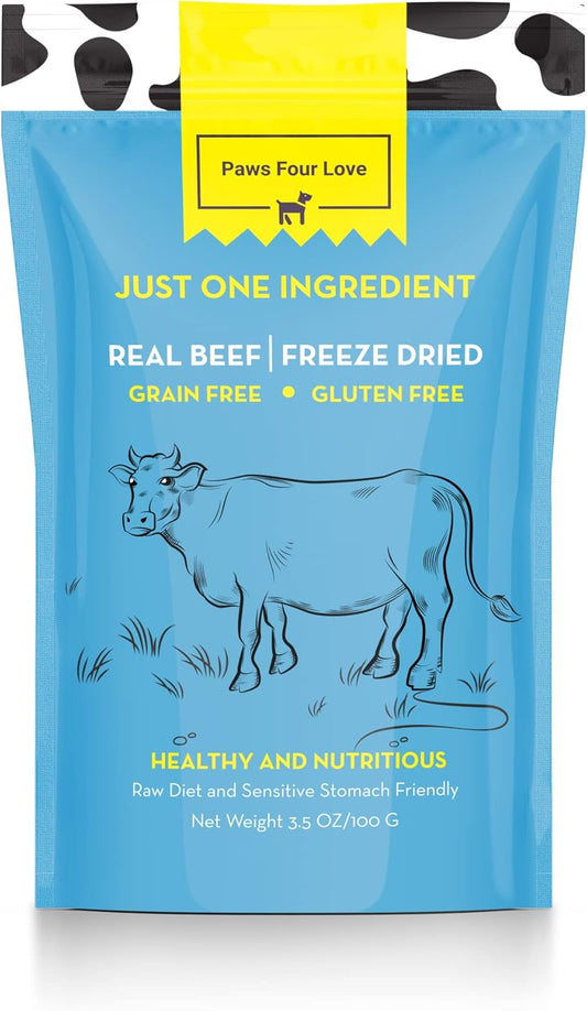 Organic Freeze Dried Dog & Cat Treats - Single Ingredient, Grain Free Food Toppers for Healthy