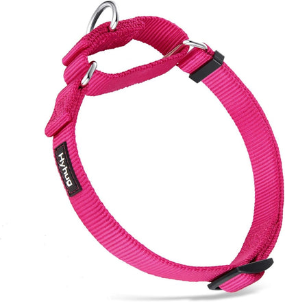 Hyhug Martingale Dog Collar Without Buckle: Anti Escape, No Slip Heavy - Duty Nylon, Colorfast &