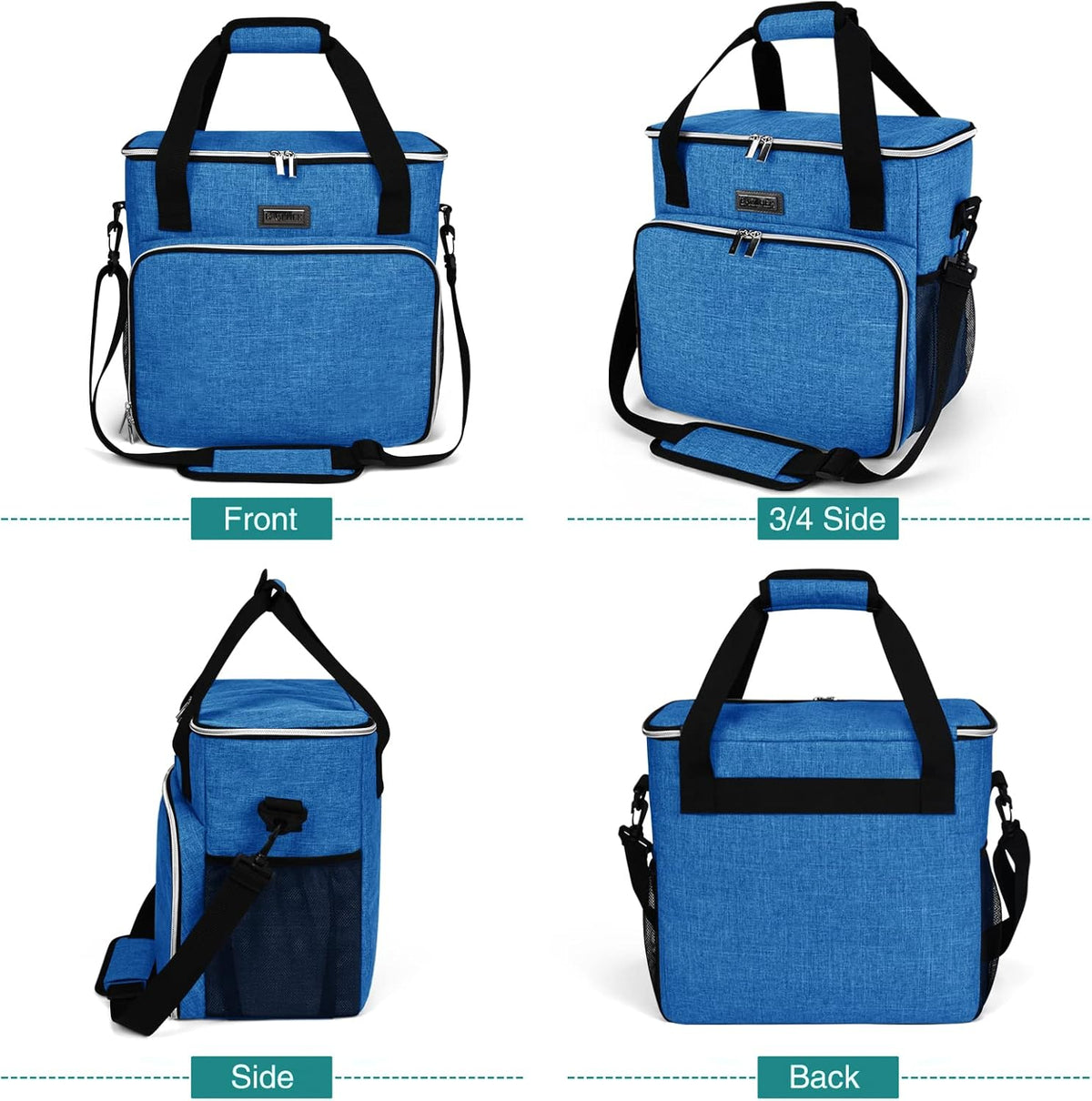 BAGLHER Dog Travel Bag, Pet Travel Bag (ALL Pet Travel Supplies), With 2 Pet Food Containers and 2