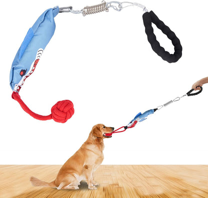 Dog tug of war Toy with Handle,Interactive Dog Toys with Squeak for Aggressive chewers, Durable