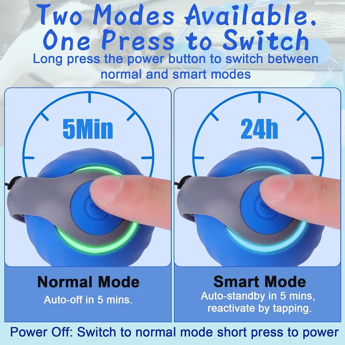 Interactive Cat Toy Ball - Motion-Activated, USB Rechargeable Cat Toys for Indoor Cats with