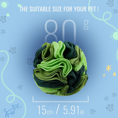 Pet Snuffle Ball, Puzzle Sniffing Interactive Dog Ball for Blind Dogs Training Stress Relief Dog