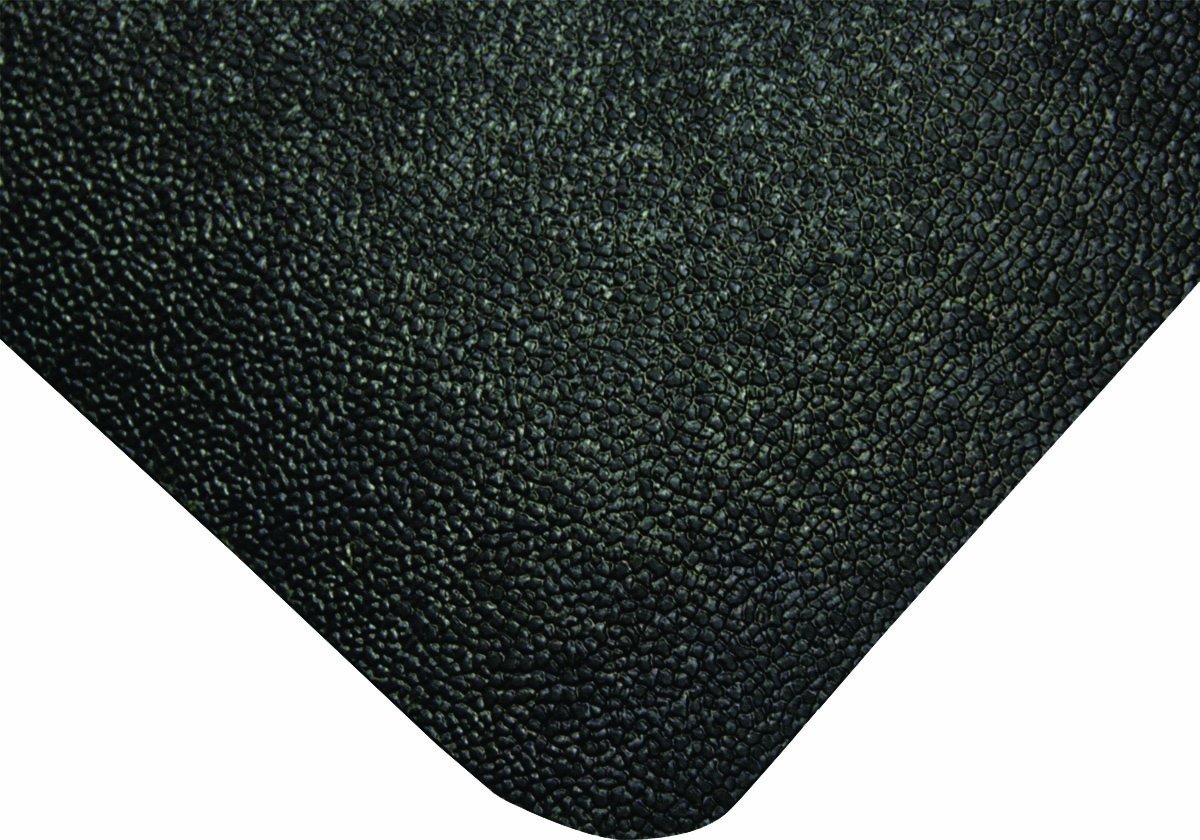 Wearwell - 447.916x3x5BK Natural Rubber 447 UltraSoft WeldSafe Anti-Fatigue Beveled Mat, for Dry