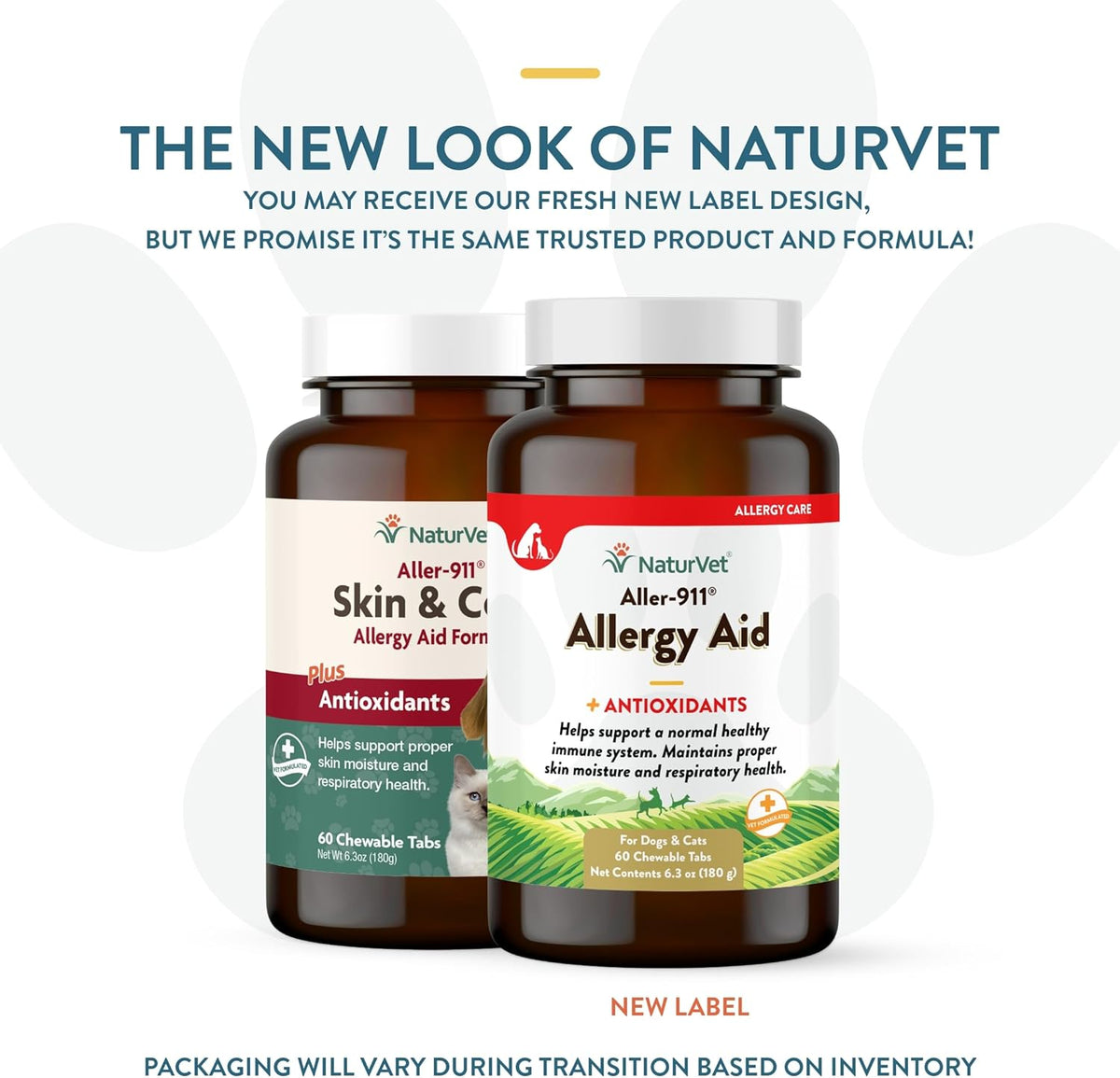 NaturVet Aller-911 Advanced Allergy Aid for Dogs, Cats – Antioxidant-Rich Pet Supplement with