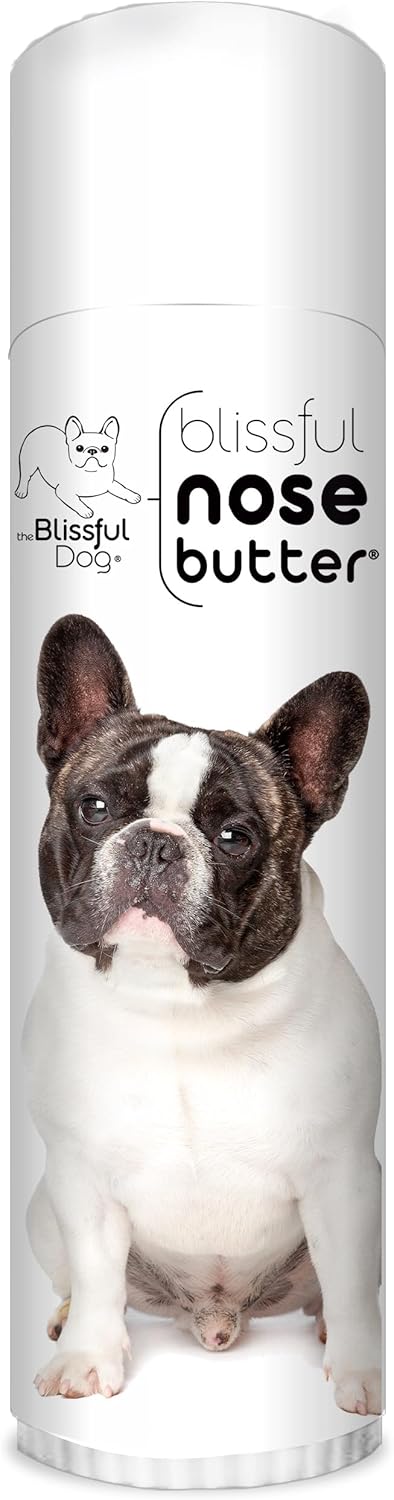 The Blissful Dog French Bulldog Pied Nose Butter for Dry, Cracked Skin, Lick-Safe Dog Nose Balm