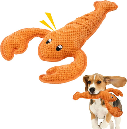 Squeaky Dog Toy No Stuffed Dog Toys,Lobster Puppy Toys for Small Medium Large Breed pups Teething
