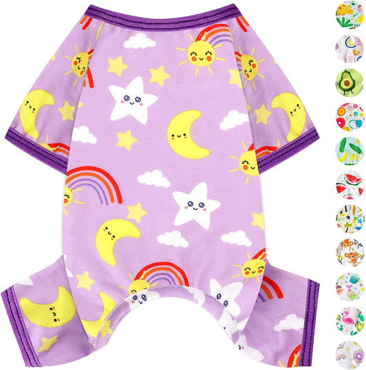 Dog Pajamas Pjs Dog Clothes for Small Dogs Girl - Boy - Small Size Dogs, Soft Stretchy Puppy