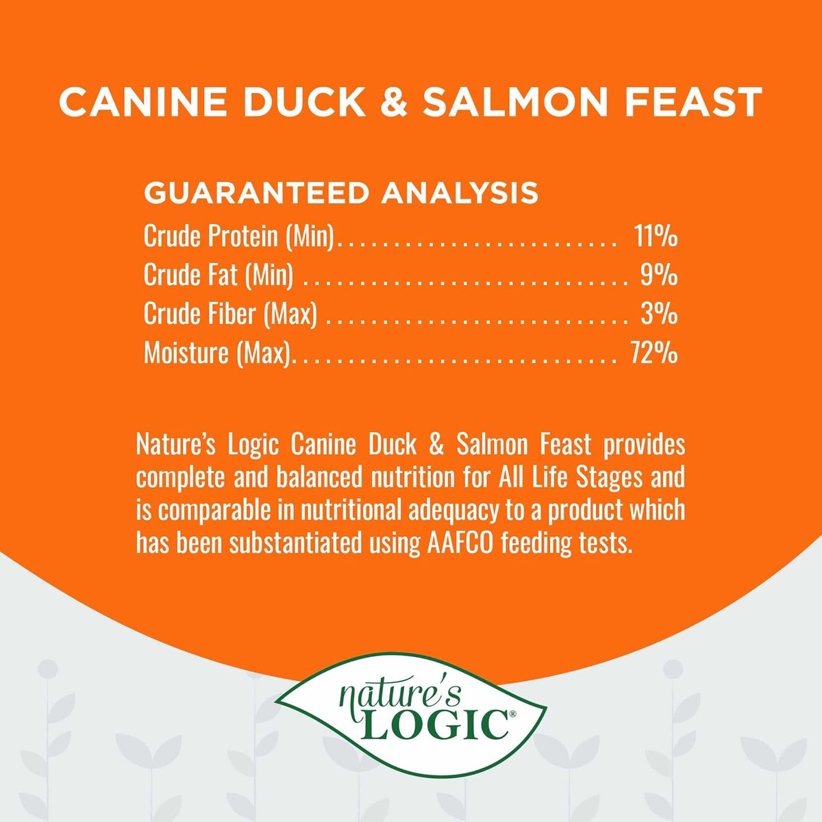 Nature's Logic Grain-Free Canned Dog Food - 95% Animal Proteins - 100% Natural Wet Dog Food Cans