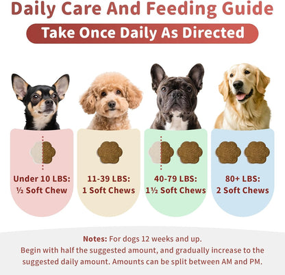 Dog Allergy Chews, Probiotics for Dog Allergy Relief - Itchy Skin and Itchy Ears - Allergy Paw