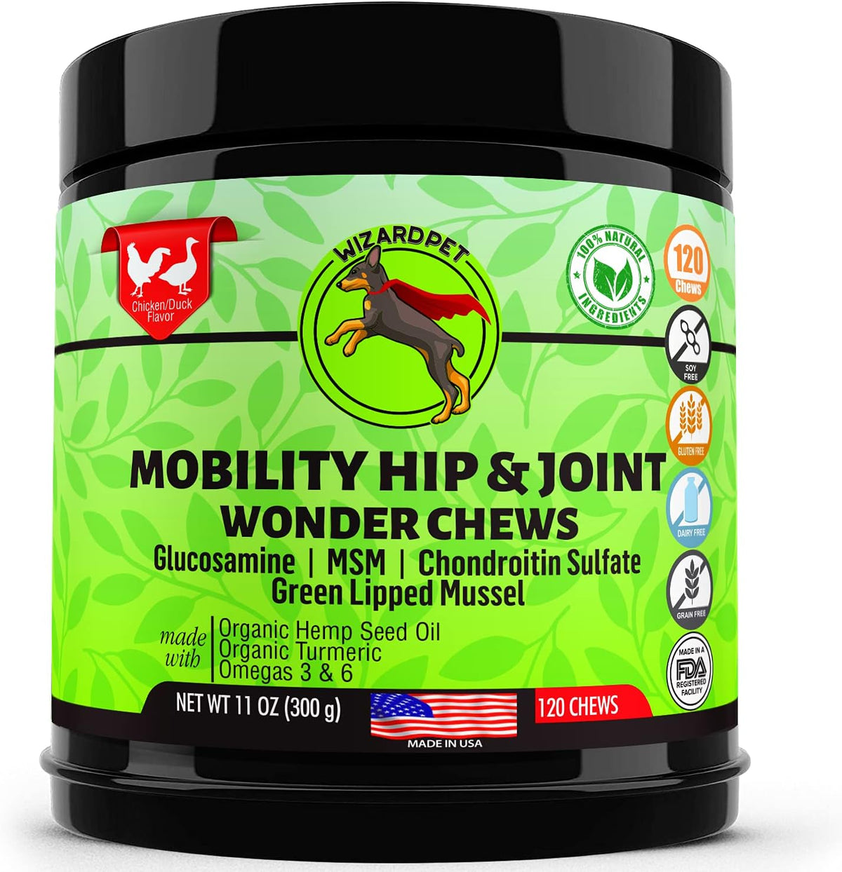 Advanced Hemp Hip and Joint Supplement for Dogs Hemp Oil Glucosamine Chondroitin for Dog Omegas