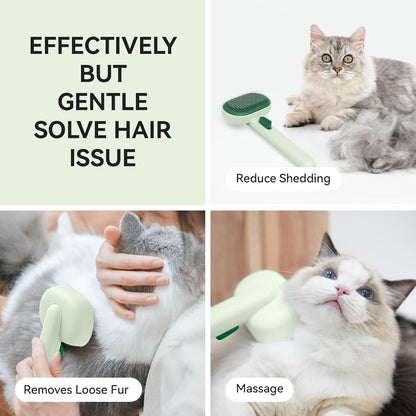 Aumuca Cat Brush for Shedding, Cat Brushes for Indoor Cats, Horses Grooming Deshedding Brush for