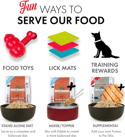 Grandma Lucy's Macanna Freeze Dried Grain Free Salmon Recipe Dog Food 1 Lbs, Model Number:
