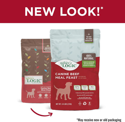 Nature's Logic Dry Dog Food - 100% Natural - No Synthetics - For All Ages, Sizes, Breeds - Free
