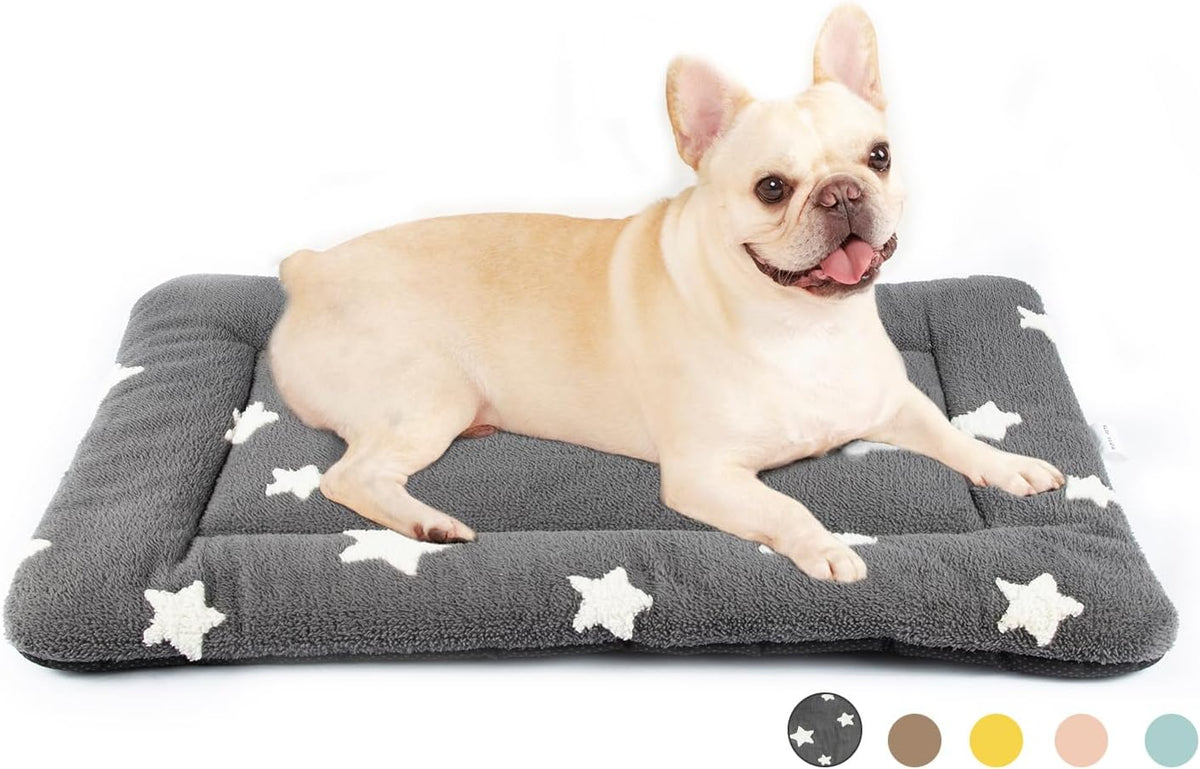 Mora Pets Dog Crate Pad Kennel Dog Bed Mat for Medium Dogs Washable Cute Star Pet Bed for Cage