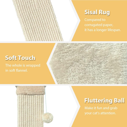 AGYM Cat Scratching Post, 32 Inch Cat Scratching Post for Large Cats, Scratching Posts for Indoor