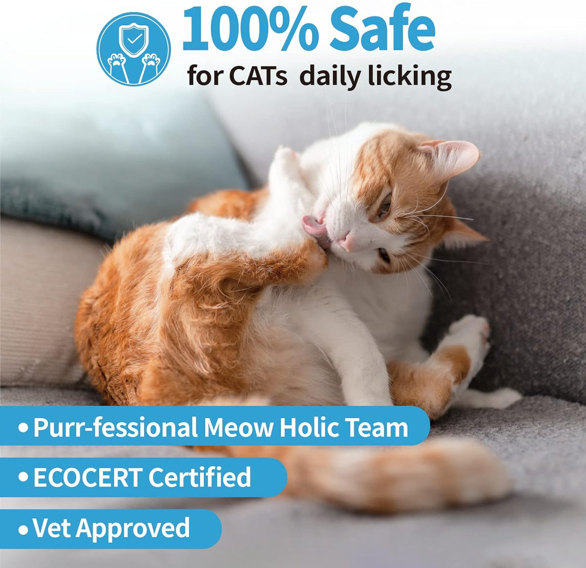 Mooncat Sphynx Cat Waterless Shampoo, Vet Approved No-Rinse Foam for Oily, Sensitive Skin &