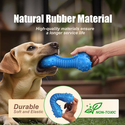 Dog Toys for Aggressive Chewers, Chew Toys for Medium Large Dogs, Durable Natural Rubber Toys with