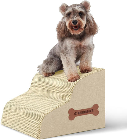 Dog Stairs for Small Dogs and Cats, 2 Steps Pet Stairs to Get on Couch Sofa and Chair, Indoor