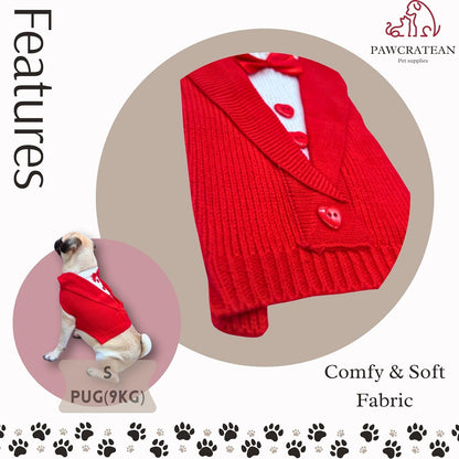 Cute Sweater for Dogs and Cats Soft Flannel Pet Outfit Warm and Cozy Animal Hoodie Small to Large