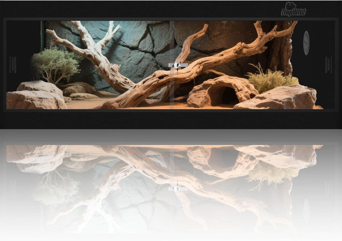 65 Gallon PVC Reptile Enclosure, RepWild 48"x18"x18" Terrarium/Tank with Heavy-Duty Screen Top