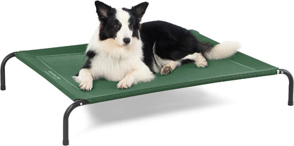 Bedsure Outdoor Elevated Dog Bed Large Sized Dog, Portable Indoor & Outdoor Cooling Raised Cot Pet