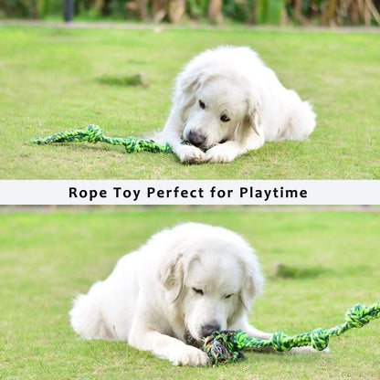 SHARLOVY Dog Toys for Large Dogs and Aggressive Chewers, Indestructible XL Durable Dog Toy,5-Knot