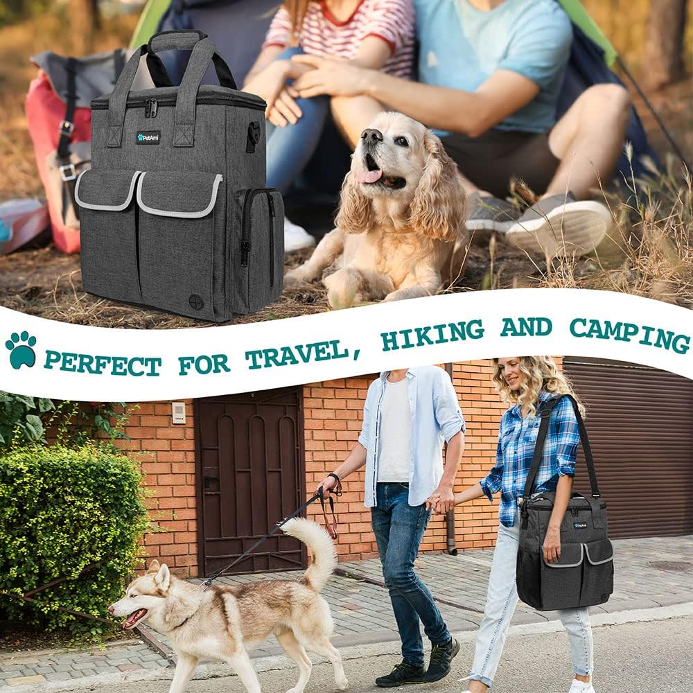 PetAmi Dog Travel Bag Pet Supplies Accessories Organizer for Traveling, Camping, Weekend; Cat Pet