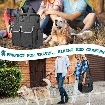 PetAmi Dog Travel Bag Pet Supplies Accessories Organizer for Traveling, Camping, Weekend; Cat Pet