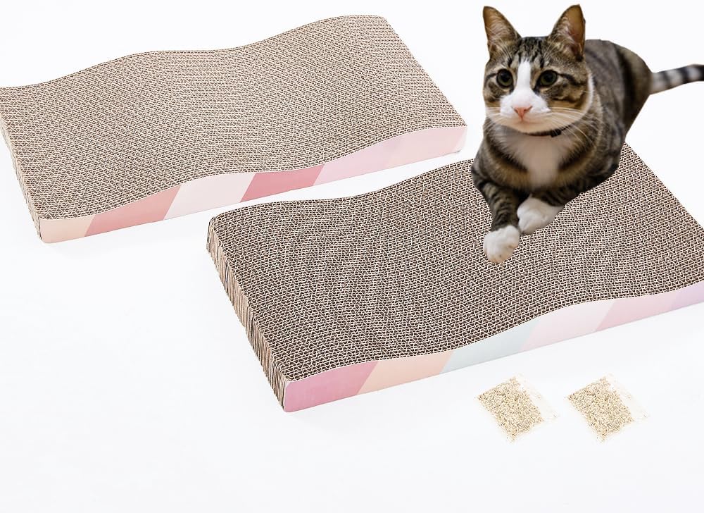 Cat Scratching Board cat Scratcher Cat Scratch Pad Cardboard cat scratchers for Indoor Cats
