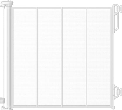 Reinforced Retractable Baby Gate or Mesh Dog Gate,Easy to Use for Stairs, Doorways, Hallways