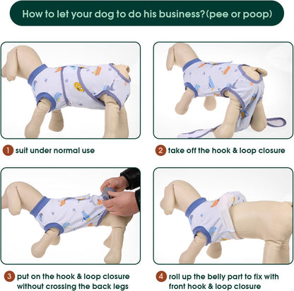 Kuoser Recovery Suit for Dogs Cats After Surgery, Professional Pet Recovery Shirt Dog Abdominal